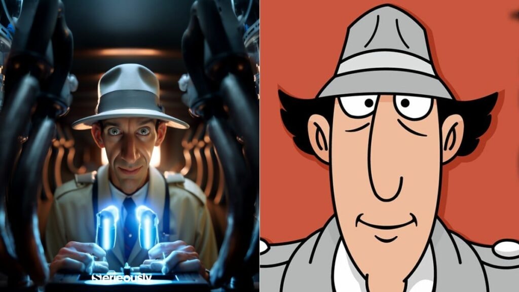 Le héros du dessin animé Inspecteur Gadget imaginé dans le monde réel par une IA