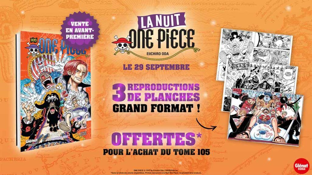 Une « nuit One Piece » organisée ce vendredi 29 septembre aux