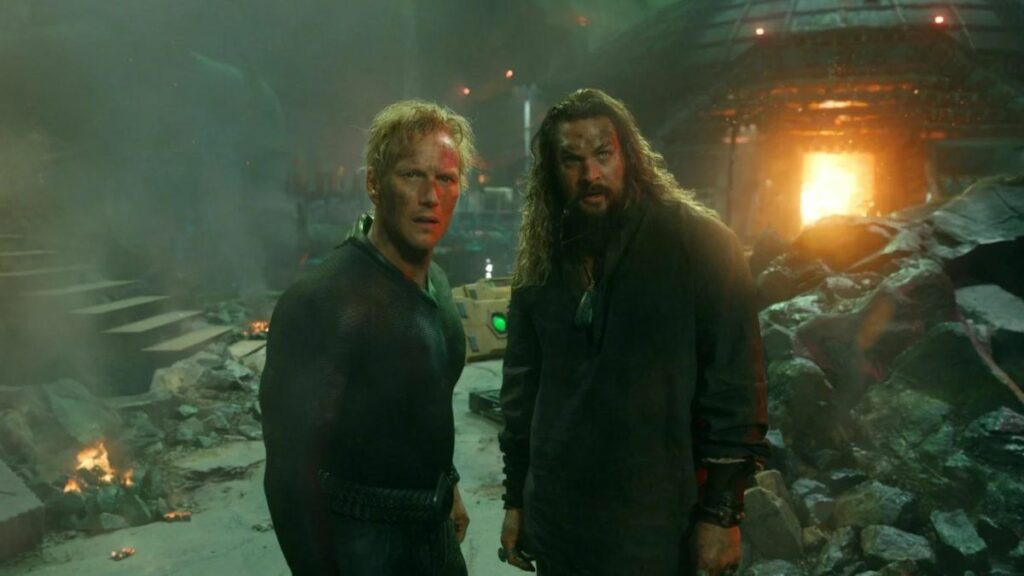 Orm (Patrick Wilson) et Arthur (Jason Momoa) dans Aquaman 2