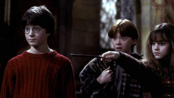 harry, ron, hermione, harry potter à l'école des sorciers