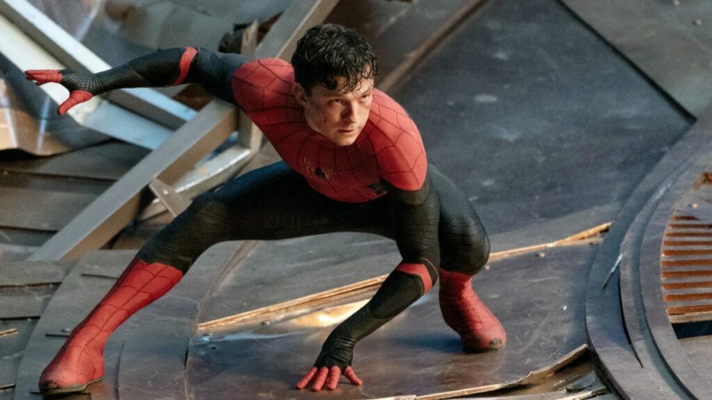 Tom Holland as Spider-Man in Spider-Man No Way Home