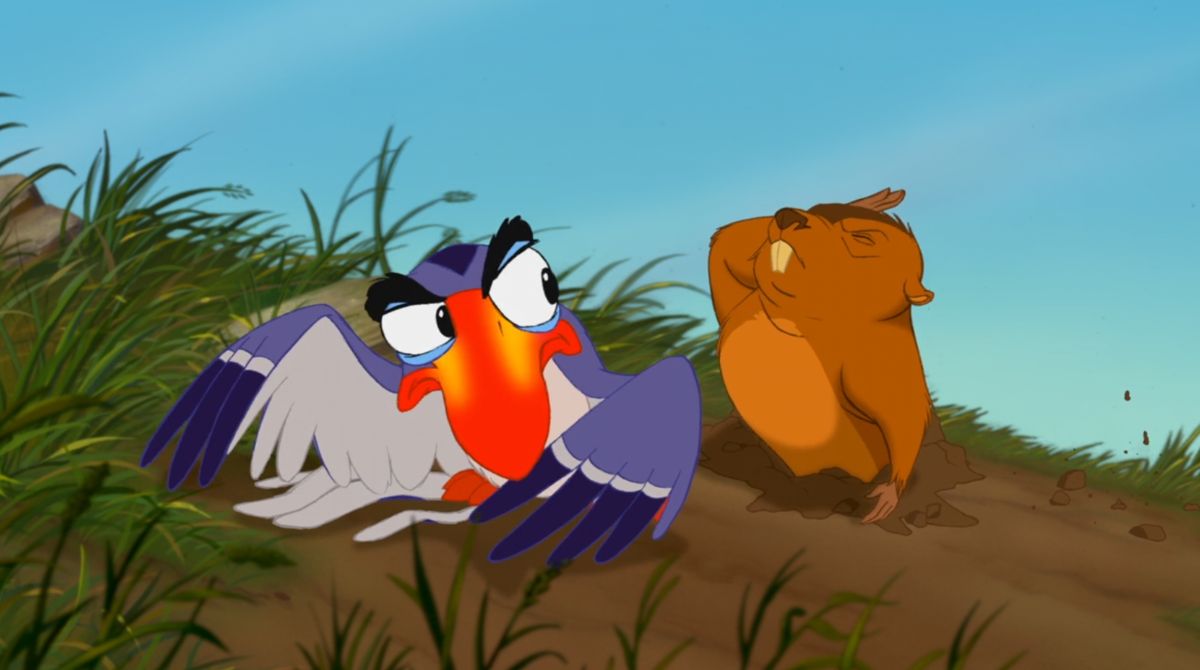 zazu-et-une-taupe-dans-le-roi-lion