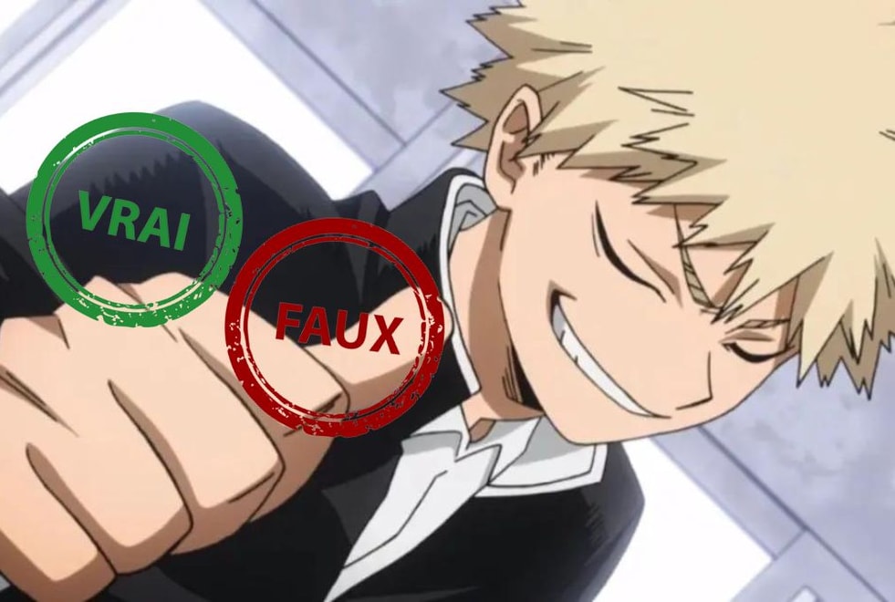 Tu es le pire héros de My Hero Academia si tu n’as pas 10/10 à ce quiz vrai ou faux sur Bakugo