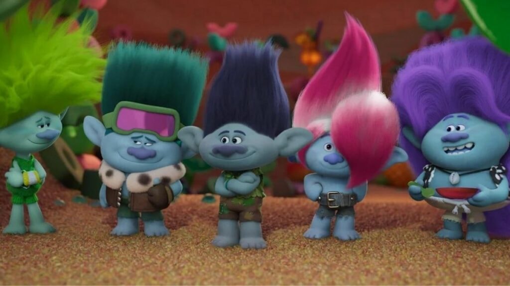 Le groupe Brozone dans les Trolls 3