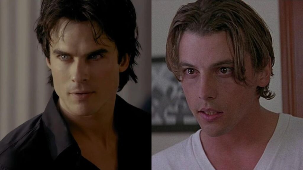 Ian Somerhalder dans The Vampire Diaries, Skeet Ulrich dans Scream.