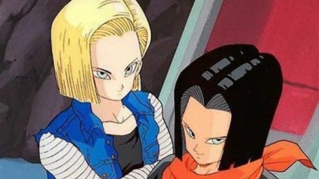 Les cyborgs C17 et C18 dans l'anime Dragon Ball Z