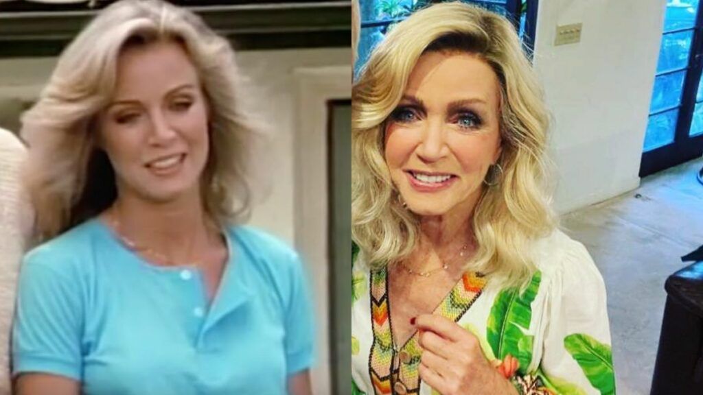 Donna Mills, de la série Côte Ouest, avant et après.