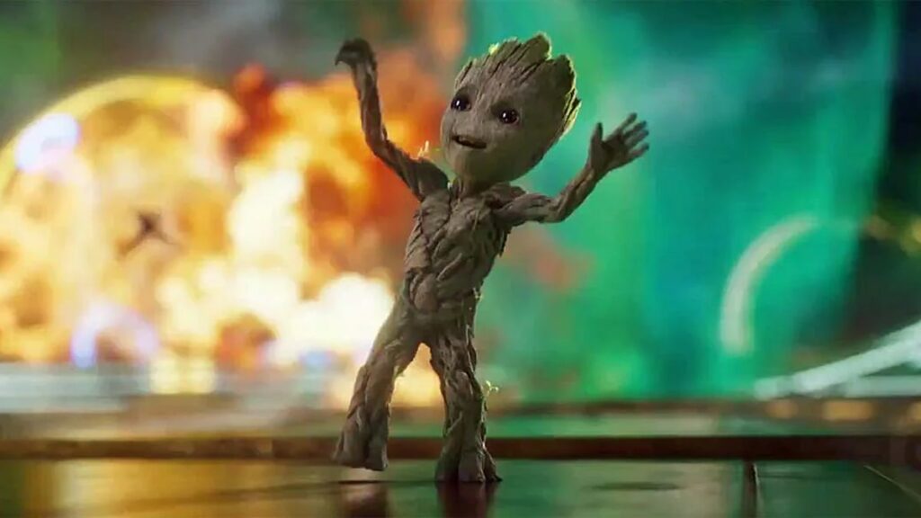 Groot danse dans Les Gardiens de la Galaxie