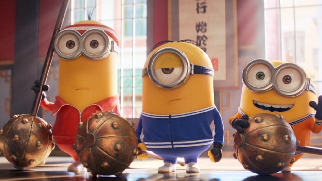 Kevin, Stuart et Bob dans le film Les Minions 2