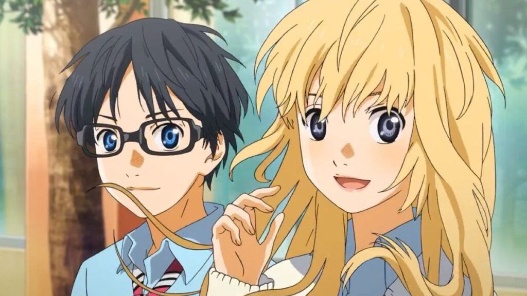 Kosei et Kaori de l'anime Your Lie in April