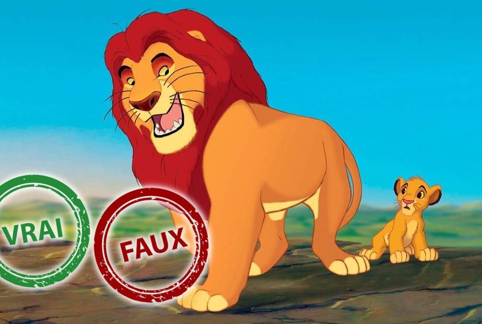 Tu deviens Le Roi Lion si tu as 5/5 à ce quiz vrai ou faux