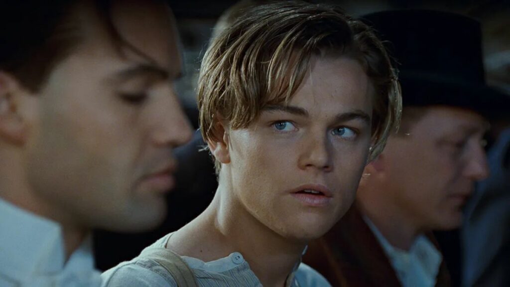 Leonardo DiCaprio en Jack Dawson dans Titanic