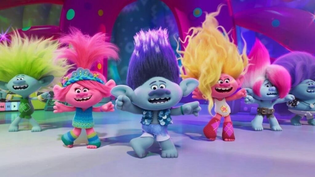 Les trolls chantent dans Les Trolls 3