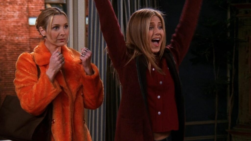 Phoebe et Rachel dans Friends.
