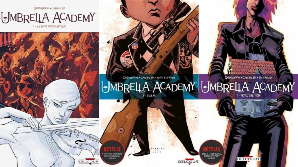 Les trois comics de la saga The Umbrella Academy