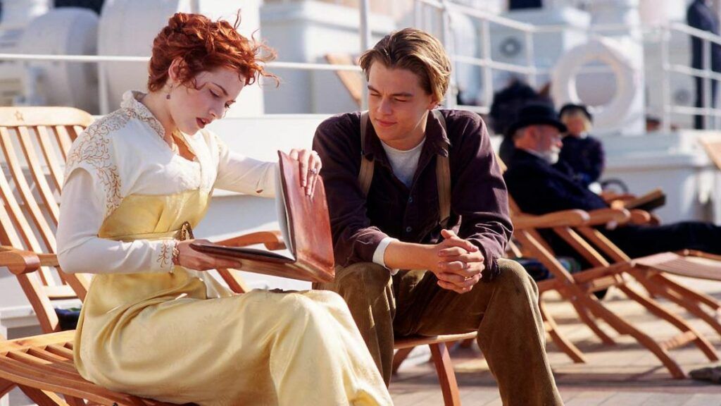 Rose et Jack dans le film Titanic