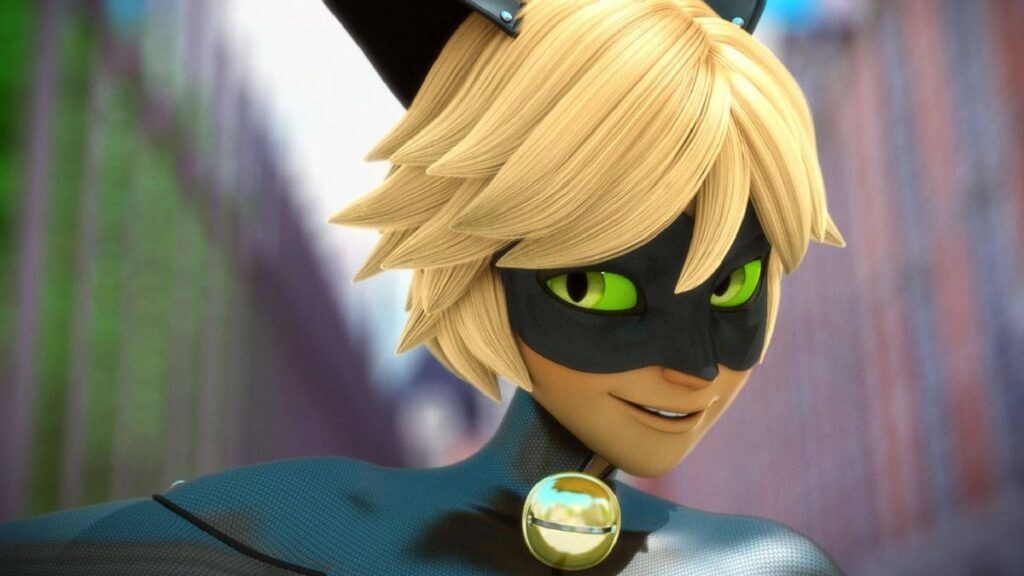 adrien en chat noir dans miraculous