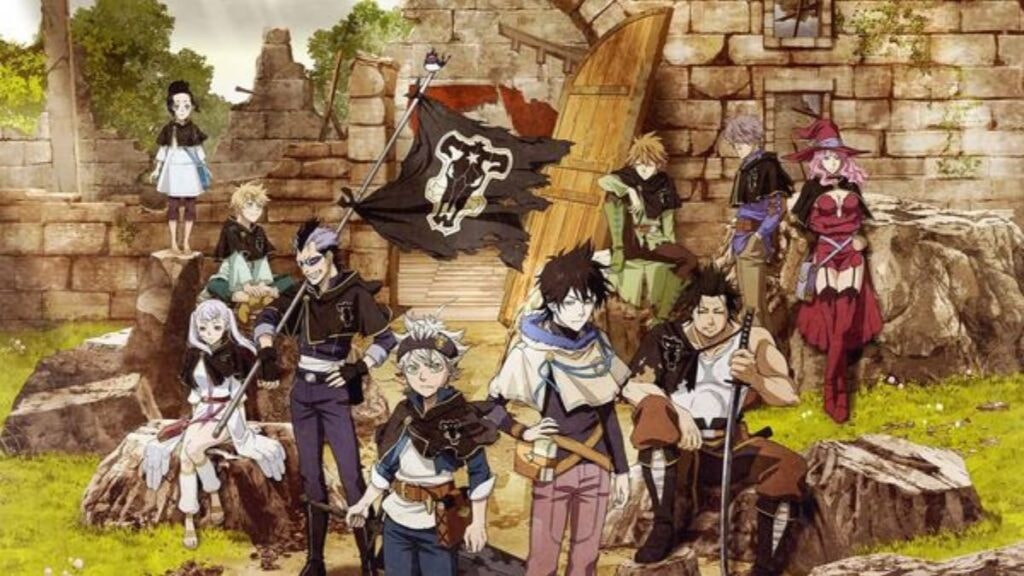 Les Chevaliers-Mages du Taureau noir avec Yuno dans Black Clover