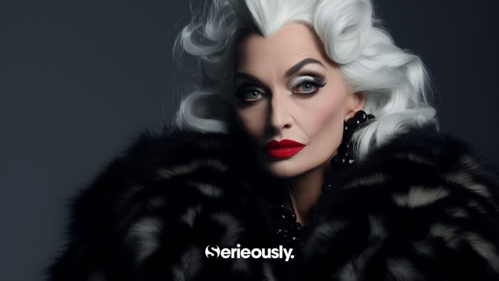 Cruella Disney en version IA intelligence artificielle avec Midjourney