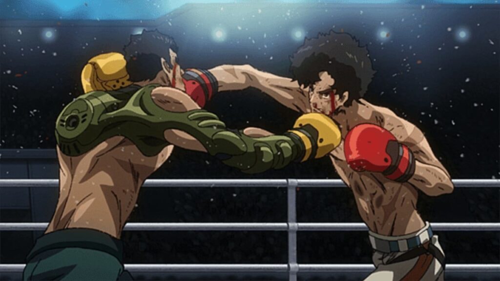 Combat de Gearless Joe dans l'anime Megalo Box