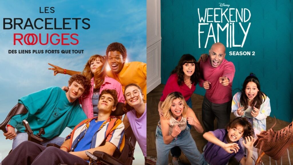 les posters des séries les bracelets rouges et week-end family