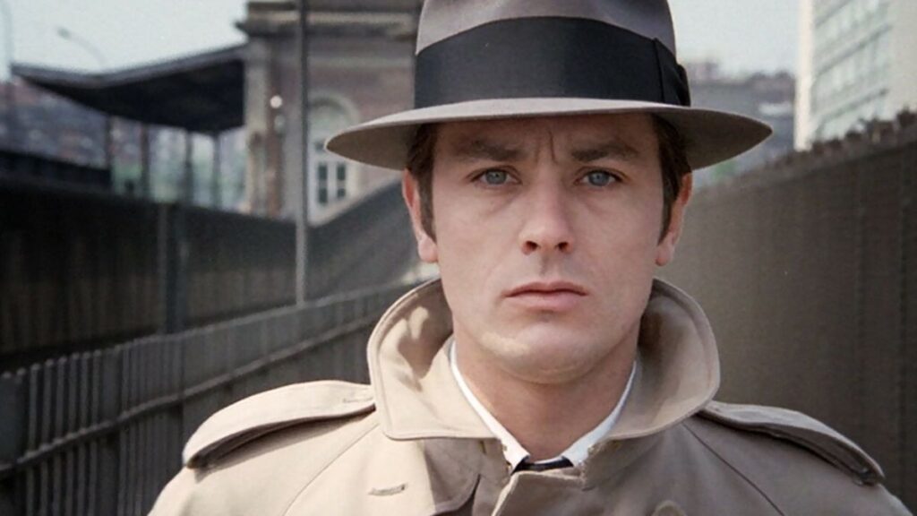 Alain Delon dans le film français Le Samouraï.