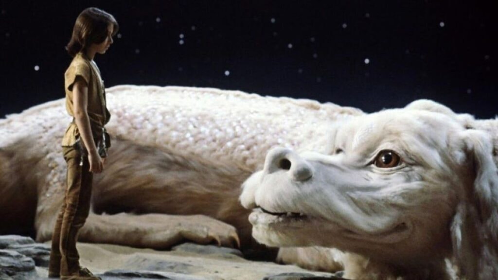 Atreyu et falkor dans l'histoire sans fin