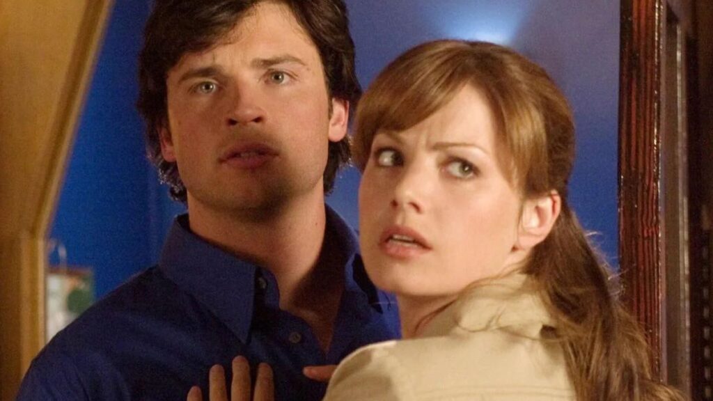 Clark Kent et Lois Lane dans la série Smallville.