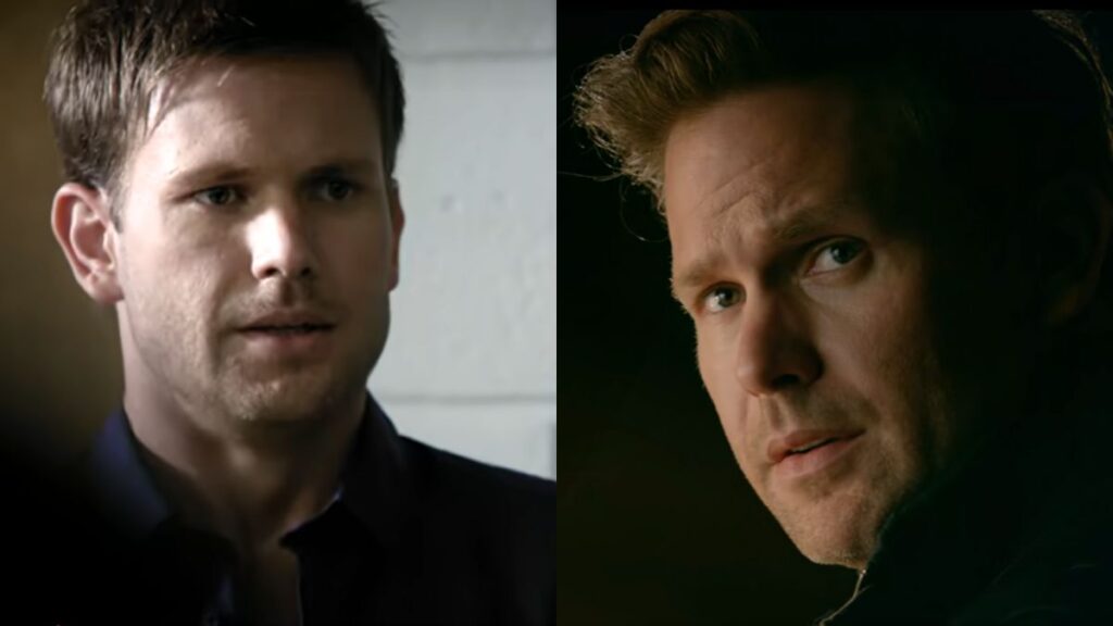 Matt Davis dans son premier vs le dernier épisode de The Vampire Diaries.