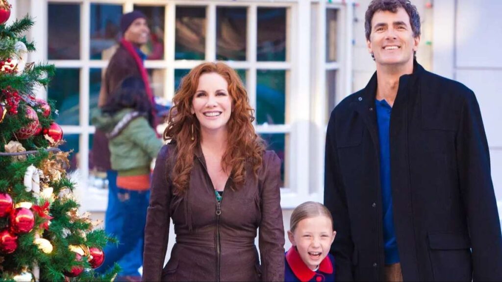 Melissa Gilbert (Laura dans La Petite Maison dans la Prairie) dans le téléfilm de Noël Le Spectacle de Noël