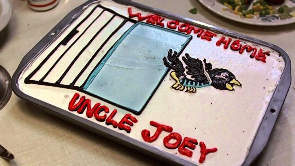 Gâteau pour la liberté conditionnelle de l'oncle Joey dans Retour Vers le Futur