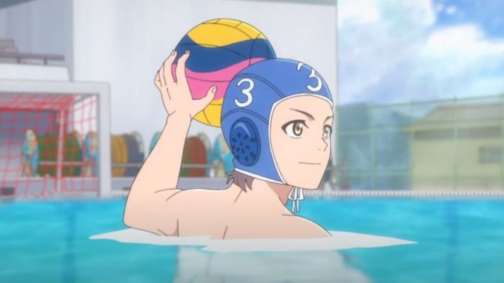 Un des personnages de l'anime RE-MAIN sur le waterpolo