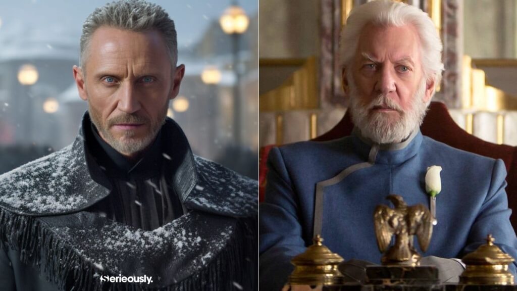 Le président Coriolanus Snow de Hunger Games imaginé par une intelligence artificielle selon la description du livre