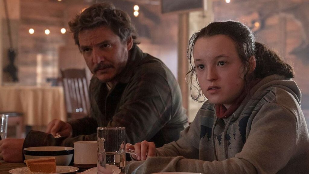 Pedro Pascal et Bella Ramsey dans la série The Last of Us.