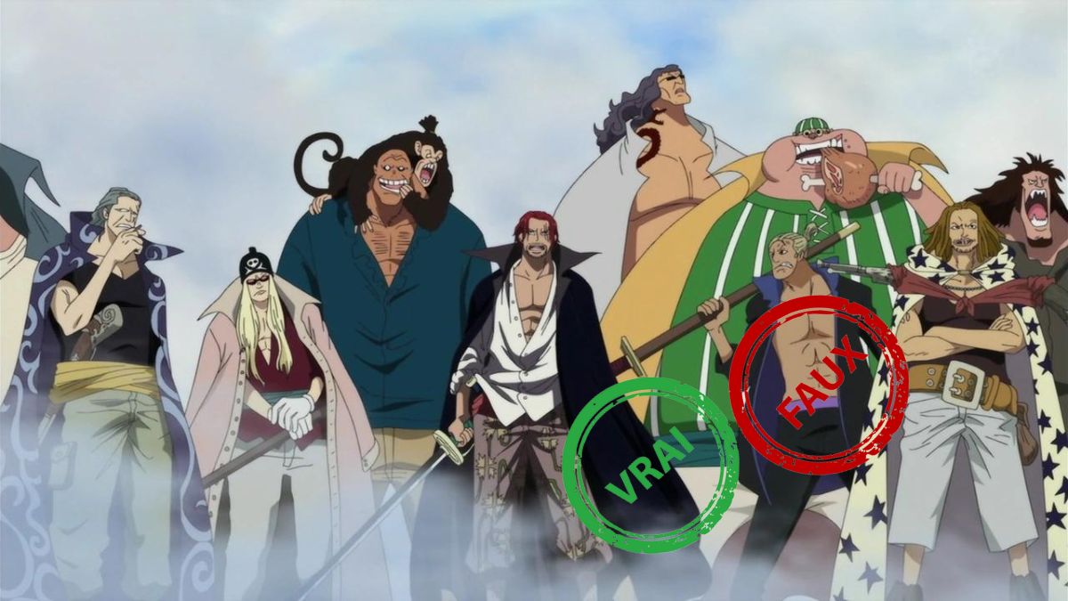 One Piece : seul Shanks aura 10/10 à ce quiz vrai ou faux sur l'équipage du Roux