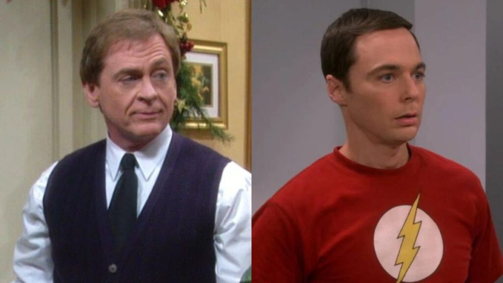 Daniel Davis dans Une Nounou D'Enfer, Jim Parsons dans The Big Bang Theory.