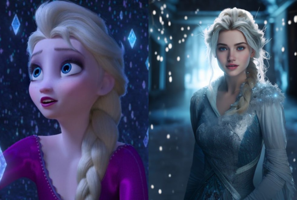 Une IA imagine les personnages de La Reine des Neiges dans la vraie vie (et c’est glaçant)
