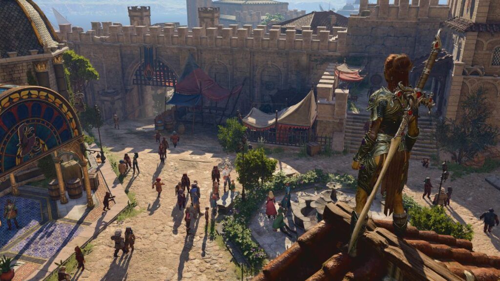 Une grande ville dans le jeu Baldur's Gate 3