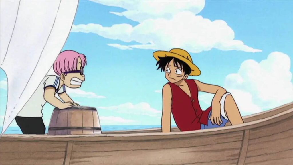 Luffy et Kobby au début de One Piece
