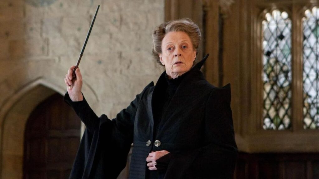 Maggie Smith dans le rôle de Minerva McGonagall dans Harry Potter