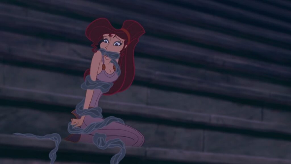 Megara est emprisonnée par Hadès dans Hercule