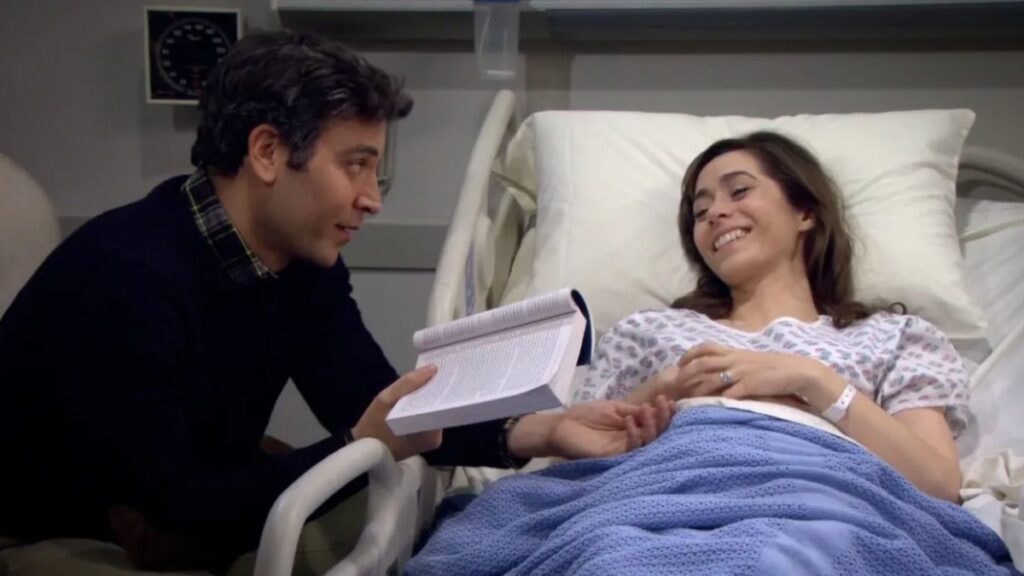 Ted et sa femme dans How I Met Your Mother