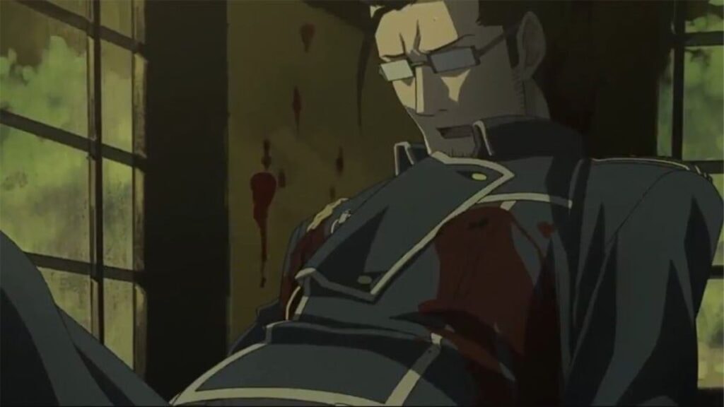 La mort de Maes Hughes dans l'anime Fullmetal Alchemist Brotherhood