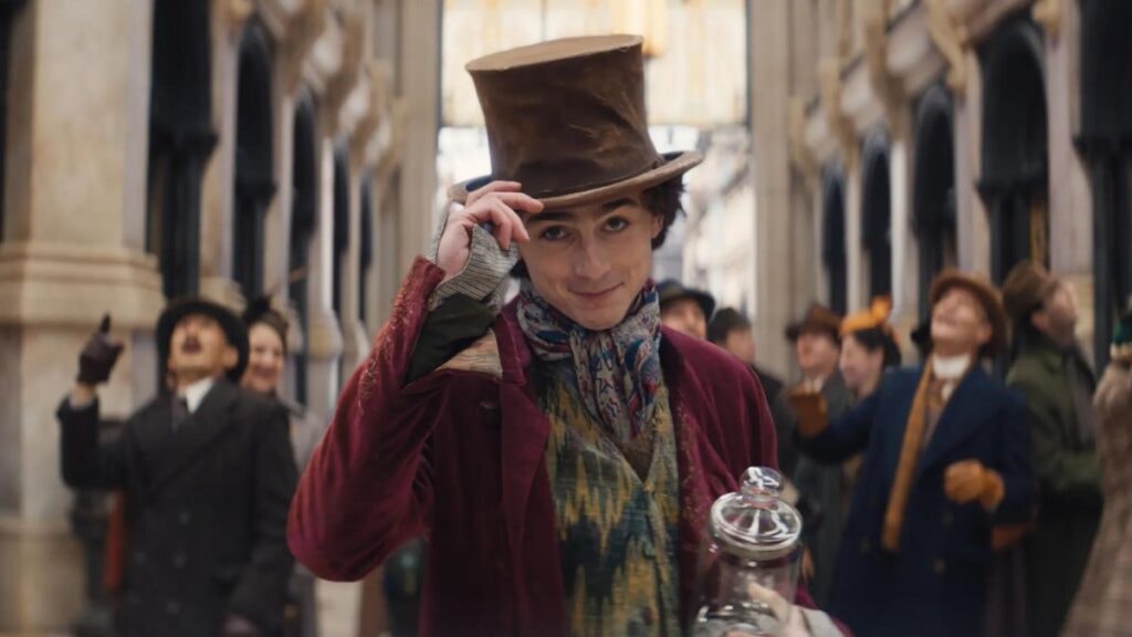 Timothée Chalamet dans le film Wonka de Paul King