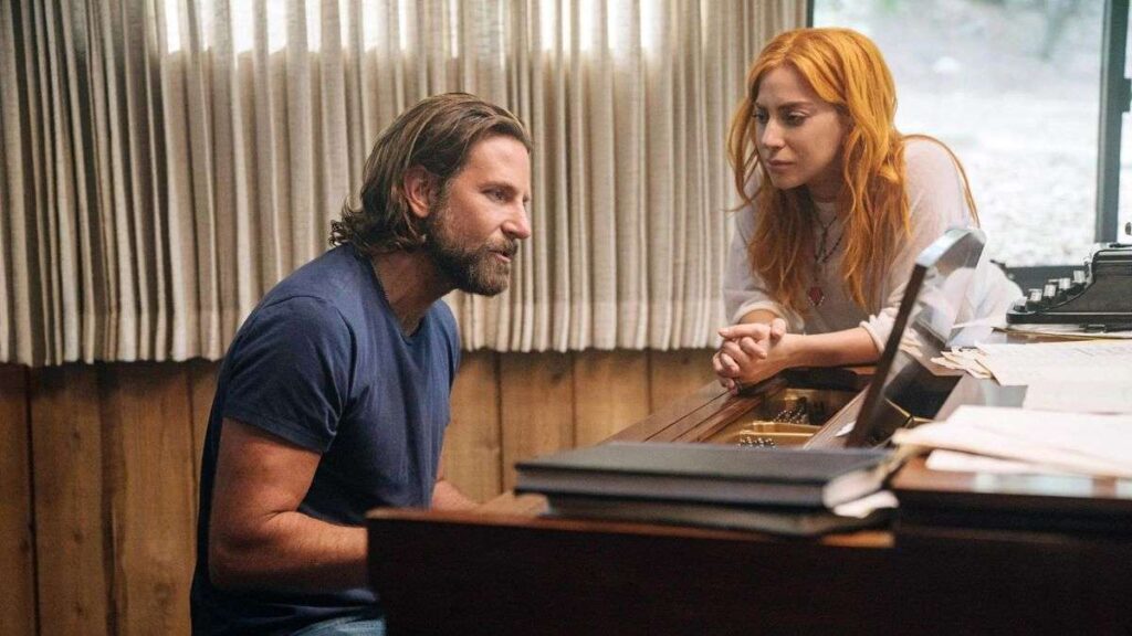 ally et jackson au piano dans a star is born