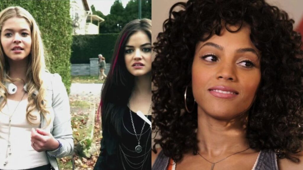 Alison DiLaurentis, Aria Montgomery et Maya St. Germain dans Pretty Little Liars.