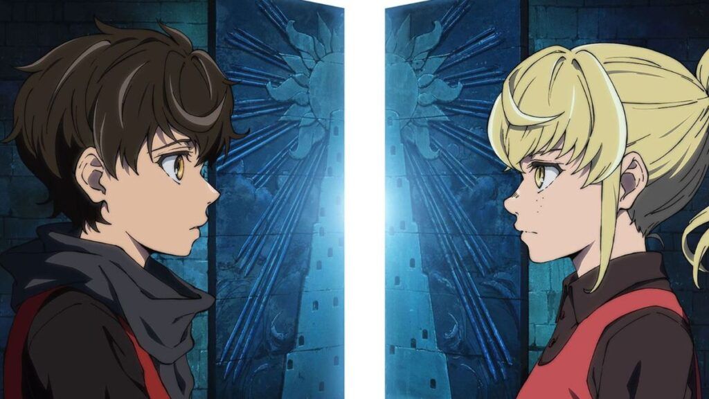 Les personnages de Bam et Rachel, face à face dans l'anime Tower of God