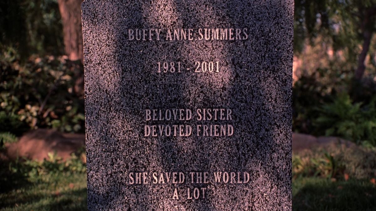 buffy contre les vampires, mort de buffy summers, tombe