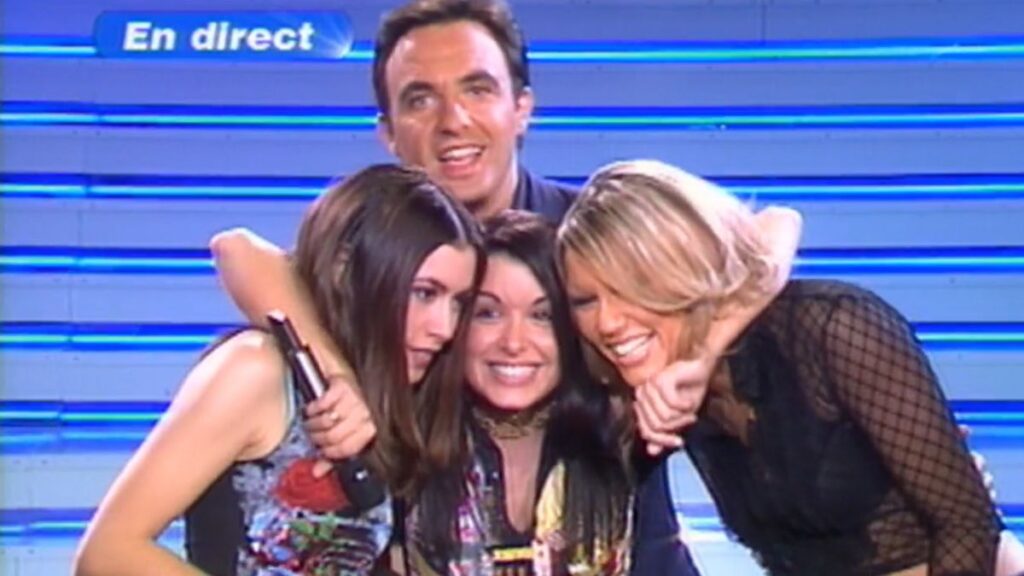 Jenifer, Carine Haddadou, Olivia Ruiz et Nikos Aliagas à la Star Academy.