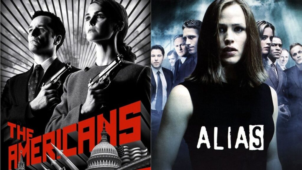 les posters des séries the americans et alias